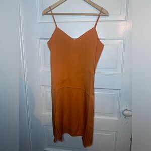 Lita | NWTs Silk Slip Dress in Orange Size Medium